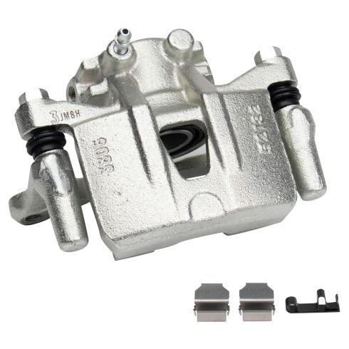 Mitsubishi Outlander Rear Ceramic Brake Pad & Rotor Kit with Calipers TRQ BKA26371