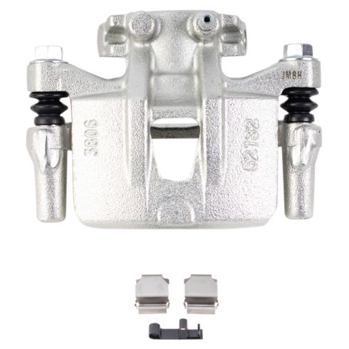 Mitsubishi Outlander Rear Ceramic Brake Pad & Rotor Kit with Calipers TRQ BKA26371