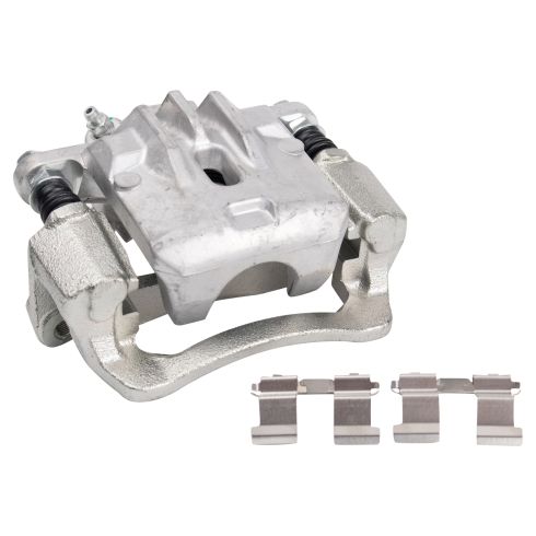 Subaru Rear Ceramic Brake Pad & Rotor Kit with Calipers TRQ BKA26408