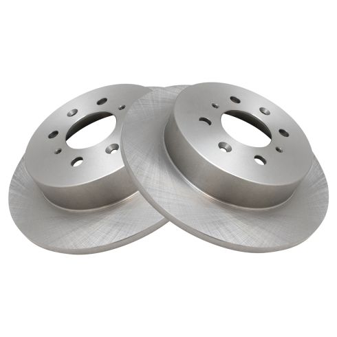 2002-03 Honda Civic Rear with Rear Disc Brakes Ceramic Brake Pad & Rotor Kit with Calipers TRQ BKA26451 - Image 3