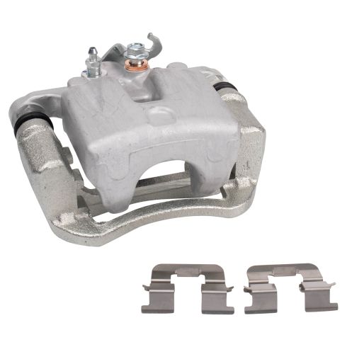 2014-16 Kia Soul Rear Ceramic Brake Pad & Rotor Kit with Calipers TRQ BKA26497 - Image 6