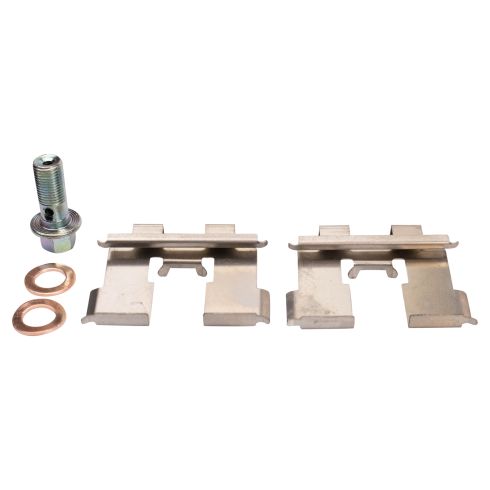 2007-09 Hyundai Santa Fe Rear Ceramic Brake Pad & Rotor Kit with Calipers TRQ BKA26503 - Image 4