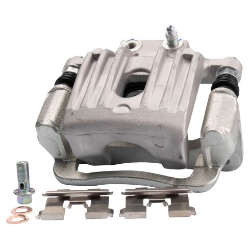 2007-09 Hyundai Santa Fe Rear Ceramic Brake Pad & Rotor Kit with Calipers TRQ BKA26503 - Image 5