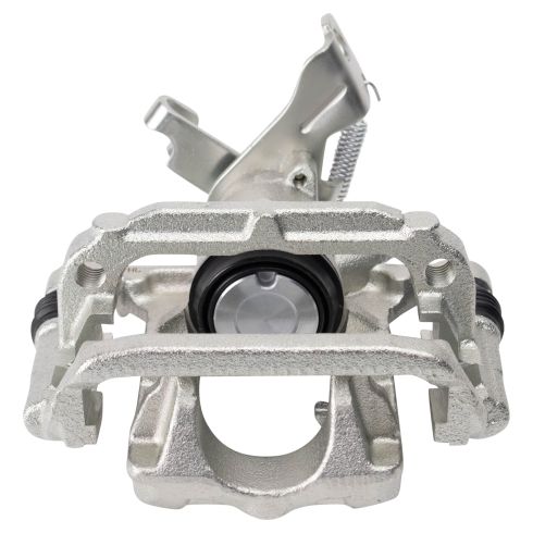 2014-15 Chevrolet Cruze Rear Ceramic Premium G-Coated Brake Pad & Rotor Kit with Calipers TRQ BKA26525 - Image 2