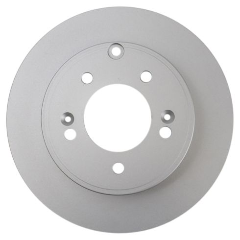 Hyundai Azera Kia Optima Rear Ceramic Premium G-Coated Brake Pad & Rotor Kit with Calipers TRQ BKA26543