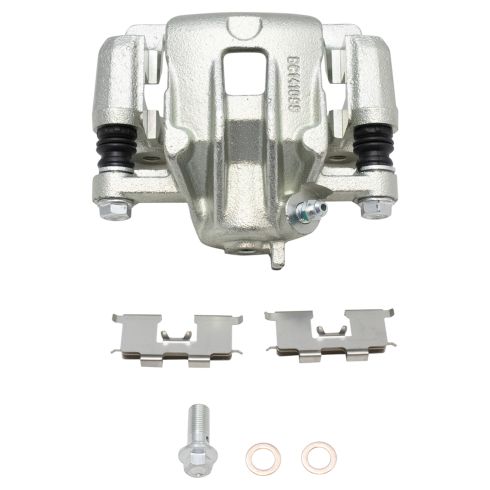 2006 Hyundai Sonata V6 3.3L To 2/28/06 Production Date Rear Ceramic Premium G-Coated Brake Pad & Rotor Kit with Calipers TRQ BKA26603 - Image 5