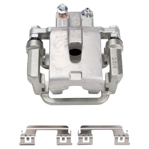 Dodge Chrysler Rear Semi-Metallic Brake Pad & Rotor Kit with Calipers TRQ BKA26650 - Image 4