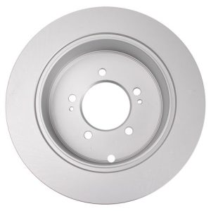 Mitsubishi Lancer Outlander Rear Semi-Metallic Premium G-Coated Brake Pad & Rotor Kit with Calipers TRQ BKA26751