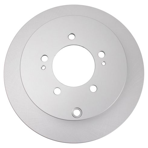Mitsubishi Lancer Outlander Rear Semi-Metallic Premium G-Coated Brake Pad & Rotor Kit with Calipers TRQ BKA26751