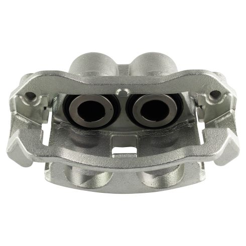Chevrolet GMC Rear Semi-Metallic Premium G-Coated Brake Pad & Rotor Kit with Calipers TRQ BKA26804 - Image 5