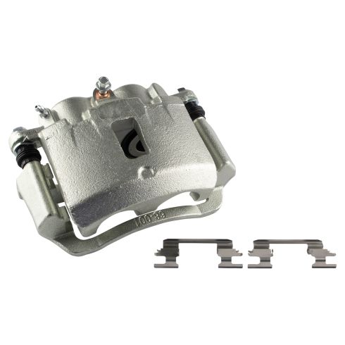 Chevrolet GMC Rear Semi-Metallic Premium G-Coated Brake Pad & Rotor Kit with Calipers TRQ BKA26804 - Image 6