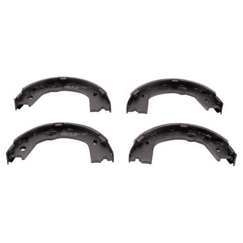 Hyundai Azera Sonata Kia Optima Rear Ceramic Brake Pad & Rotor Kit with Parking Shoes TRQ BKA27891