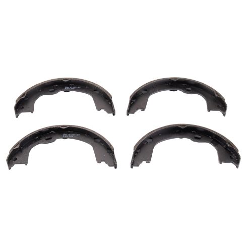 Jeep Grand Cherokee Dodge Durango Rear Ceramic Brake Pad & Rotor Kit with Parking Shoes TRQ BKA27895