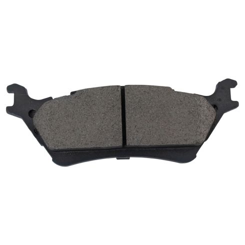 Ford F150 Rear Ceramic Premium G-Coated Brake Pad & Rotor Kit with Parking Shoes TRQ BKA28005