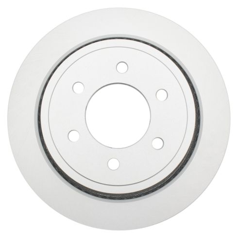 Ford F150 Rear Ceramic Premium G-Coated Brake Pad & Rotor Kit with Parking Shoes TRQ BKA28005