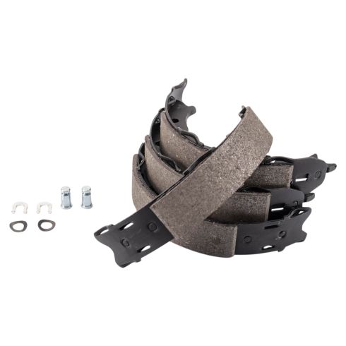 2014 Subaru Forester Rear Ceramic Brake Pad & Rotor Kit with Parking Shoes TRQ BKA28059