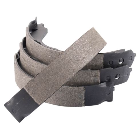 2010-12 Subaru Legacy Rear Ceramic Brake Pad & Rotor Kit with Parking Shoes TRQ BKA28082