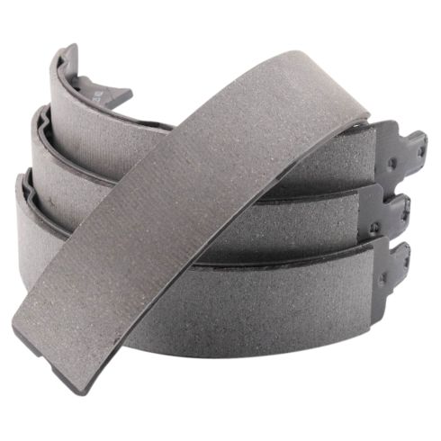 Dodge Ram 1500 2500 3500 Rear Ceramic Brake Pad & Rotor Kit with Parking Shoes TRQ BKA28140