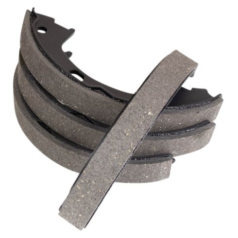 Dodge Stratus Chrysler Sebring Rear Ceramic Brake Pad & Rotor Kit with Parking Shoes TRQ BKA28300