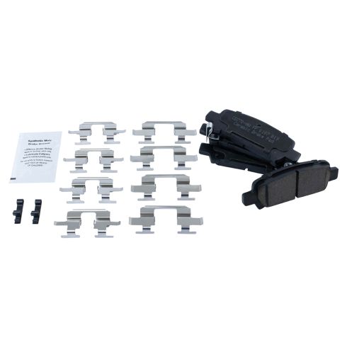 Subaru Forester Impreza Rear Ceramic Brake Pad & Rotor Kit with Parking Shoes TRQ BKA28325