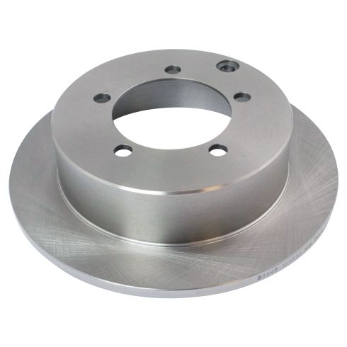 Dodge Chrysler Mitsubishi Eagle Rear Ceramic Brake Pad & Rotor Kit with Parking Shoes TRQ BKA28376