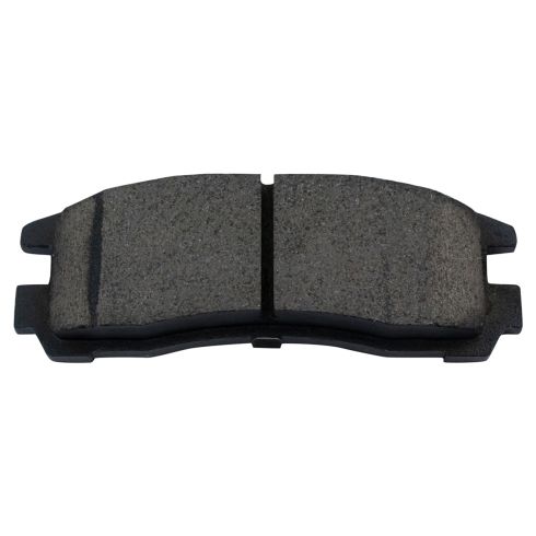 Dodge Chrysler Mitsubishi Eagle Rear Ceramic Brake Pad & Rotor Kit with Parking Shoes TRQ BKA28376
