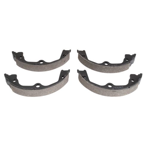 Honda Accord Crosstour Crosstour Rear Ceramic Brake Pad & Rotor Kit with Parking Shoes TRQ BKA28432