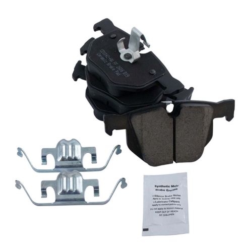BMW Rear Ceramic Brake Pad & Rotor Kit with Parking Shoes TRQ BKA28492