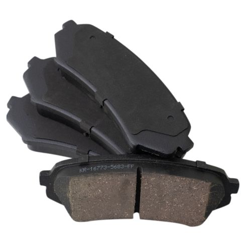 Toyota Land Cruiser Lexus LX470 Rear Ceramic Brake Pad & Rotor Kit with Parking Shoes TRQ BKA28500