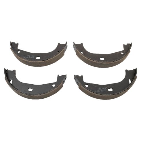 BMW 318i 318iS 323iS 328i 328iS Rear Ceramic Brake Pad & Rotor Kit with Parking Shoes TRQ BKA28502