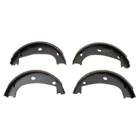 BMW 318i 318iS 323iS 328i 328iS Rear Ceramic Brake Pad & Rotor Kit with Parking Shoes TRQ BKA28502