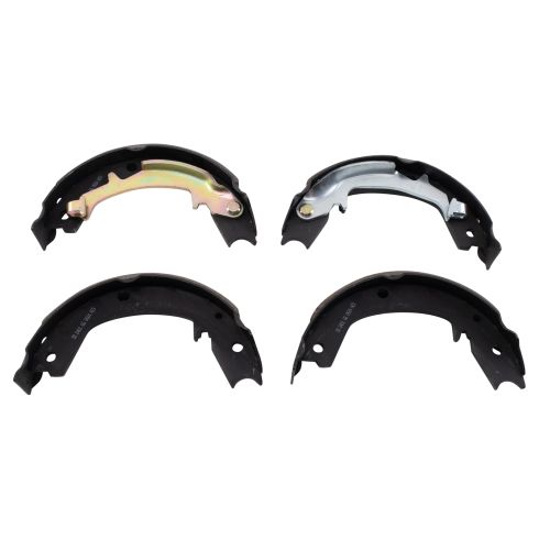 2004-06 Kia Amanti Rear Ceramic Brake Pad & Rotor Kit with Parking Shoes TRQ BKA28524