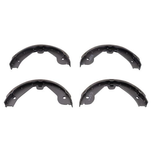 2006-09 Land Rover Range Rover Rear Ceramic Brake Pad & Rotor Kit with Parking Shoes TRQ BKA28528