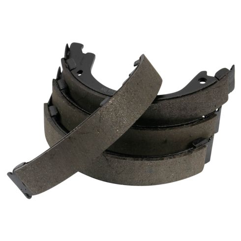 2006-09 Hyundai Azera Rear Ceramic Brake Pad & Rotor Kit with Parking Shoes TRQ BKA28539