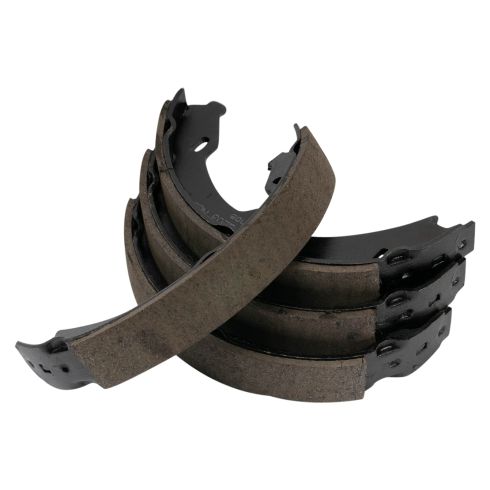 Mercedes Benz CL500 S430 S500 Rear Ceramic Brake Pad & Rotor Kit with Parking Shoes TRQ BKA28548