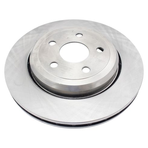 Jeep Grand Cherokee Dodge Durango Rear Ceramic Brake Pad & Rotor Kit with Parking Shoes TRQ BKA28604