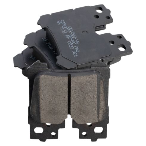 Lexus LS460 Rear Ceramic Brake Pad & Rotor Kit with Parking Shoes TRQ BKA28612