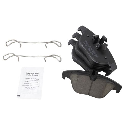 Mercedes Benz E350 GLK250 GLK350 Rear Ceramic Premium G-Coated Brake Pad & Rotor Kit TRQ BKA53918