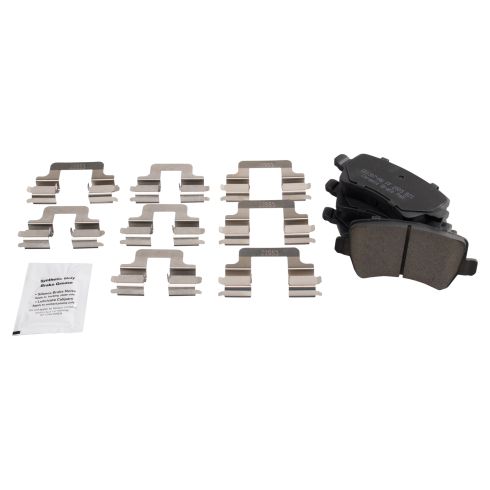 Volvo S80 Rear Ceramic Premium G-Coated Brake Pad & Rotor Kit TRQ BKA54043