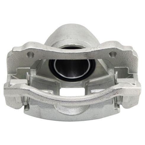 2002-04 Olds Silhouette All Wheel Drive Front with Rear Drum Brakes Semi-Metallic Brake Pad & Rotor Kit with Calipers & Hoses TRQ BKA29191 - Image 4
