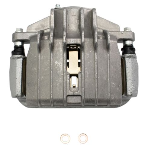 Chevrolet Pontiac Olds Front Semi-Metallic Brake Pad & Rotor Kit with Calipers & Hoses TRQ BKA29276 - Image 4