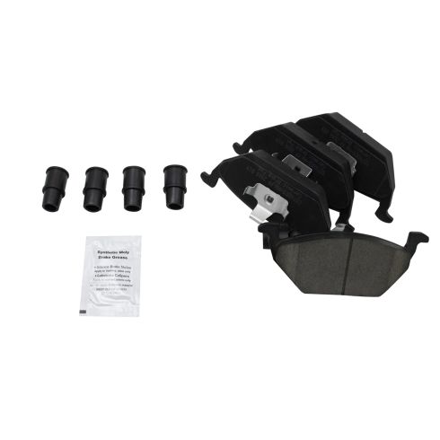 2005 VW Jetta Front Ceramic Brake Pad & Rotor Kit with Calipers & Hoses TRQ BKA29324 - Image 2