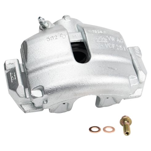 2005 VW Jetta Front Ceramic Brake Pad & Rotor Kit with Calipers & Hoses TRQ BKA29324 - Image 5