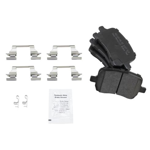Chevrolet HHR Front Semi-Metallic Premium G-Coated Brake Pad & Rotor Kit with Calipers & Hoses TRQ BKA29382 - Image 2
