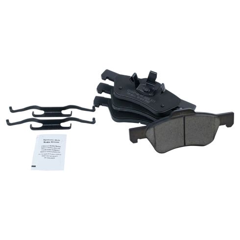 Ford Mazda Mercury Front Ceramic Brake Pad & Rotor Kit with Calipers & Hoses TRQ BKA29385 - Image 2