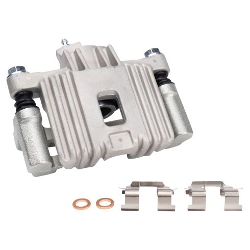 Pontiac Grand Am Olds Alero Rear Semi-Metallic Brake Pad & Rotor Kit with Calipers & Hoses TRQ BKA29560