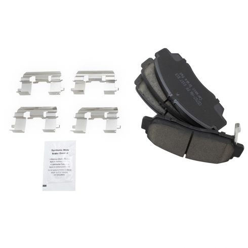 Acura CL TL Front Ceramic Premium G-Coated Brake Pad & Rotor Kit with Calipers & Hoses TRQ BKA29595 - Image 2