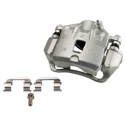 Hyundai Sonata Front Semi-Metallic Brake Pad & Rotor Kit with Calipers & Hoses TRQ BKA29634
