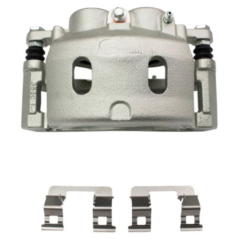 Chevrolet GMC Cadillac Front Ceramic Brake Pad & Rotor Kit with Calipers & Hoses TRQ BKA29676 - Image 5