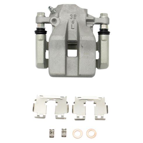 2006-11 Toyota Rav4 Rear Ceramic Premium G-Coated Brake Pad & Rotor Kit with Calipers & Hoses TRQ BKA29702 - Image 4
